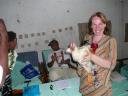 Heather is given a chicken